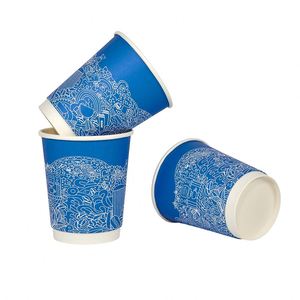 Vasos de Papel Biodegradables de Doble Pared, Vasos Aislantes Compostables para un Uso Sostenible - Product Image 5