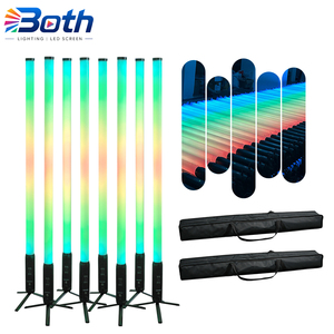 8pcs with 2 bags Wireless DMX Battery Pixel <b>LED</b> <b>Tube</b> Light RGBWA 5in1 360 Degree for Club Party Stage - Product Image 1