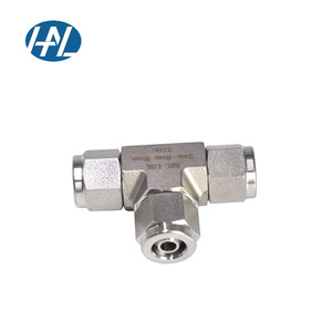 Swagelok loại 316 <span class=keywords><strong>SS</strong></span> thép gai Push-in phù hợp 8mm Union TEE thép không gỉ Thiết bị đo đạc phụ kiện đánh bóng xử lý bề mặt - Product Image 3