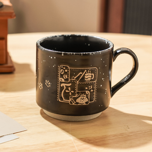 Taza de Porcelana Estética de Alta Calidad, Apta para Lavavajillas y Microondas, con Diseño de Dibujos Animados, Logotipo Personalizado Impreso, Acabado de Color Bonito, Recta - Product Image 5