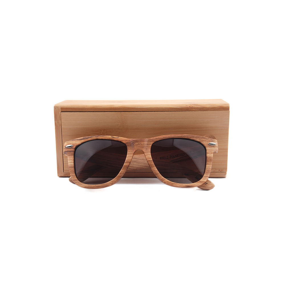 High Quality Round Eco-Friendly Eyewear Square Wooden Sunglasses Packing  Cases Bamboo Sunglasses Case