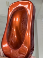 Peinture en poudre électrostatique rouge orange pour meubles en métal, bateaux, caoutchouc et matériaux plastiques, pulvérisation chromée