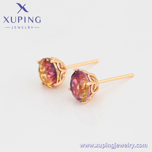A00911792 xuping Jewelry Factory Wholesale Novel Beautiful Exquisite Colorful 18k Gold Plated Earrings - Product Image 6