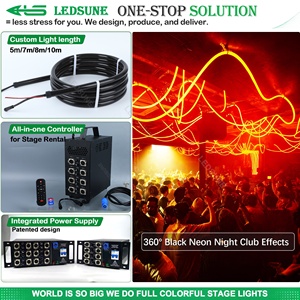 24V 360 Luminous Black <strong>Neon</strong> <strong>Flex</strong> Tira Led D30/25/22 Black Flexible <strong>Neon</strong> Tube Control Dmx Black <strong>Neon</strong> Rope Light for Rave Club - Product Image 2
