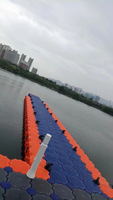 Bloques de Pontón Flotantes Encajables MY FLOAT CUBE, Pistón Versátil de Plástico HDPE, Impermeables, Ecológicos, Naranja, Gris, Azul