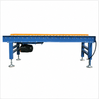 Convoyeur à rouleaux électrique à cadre en acier avec pieds réglables, marque SENTAO, antibactérien, vitesse 5m/min, garantie 1 an, tension personnalisable
