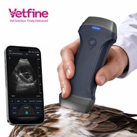 Échographe portable noir et blanc pour animaux, machine portable B/W, 12,1 pouces, entièrement numérique, 5 sondes, CE ISO, pour clinique vétérinaire