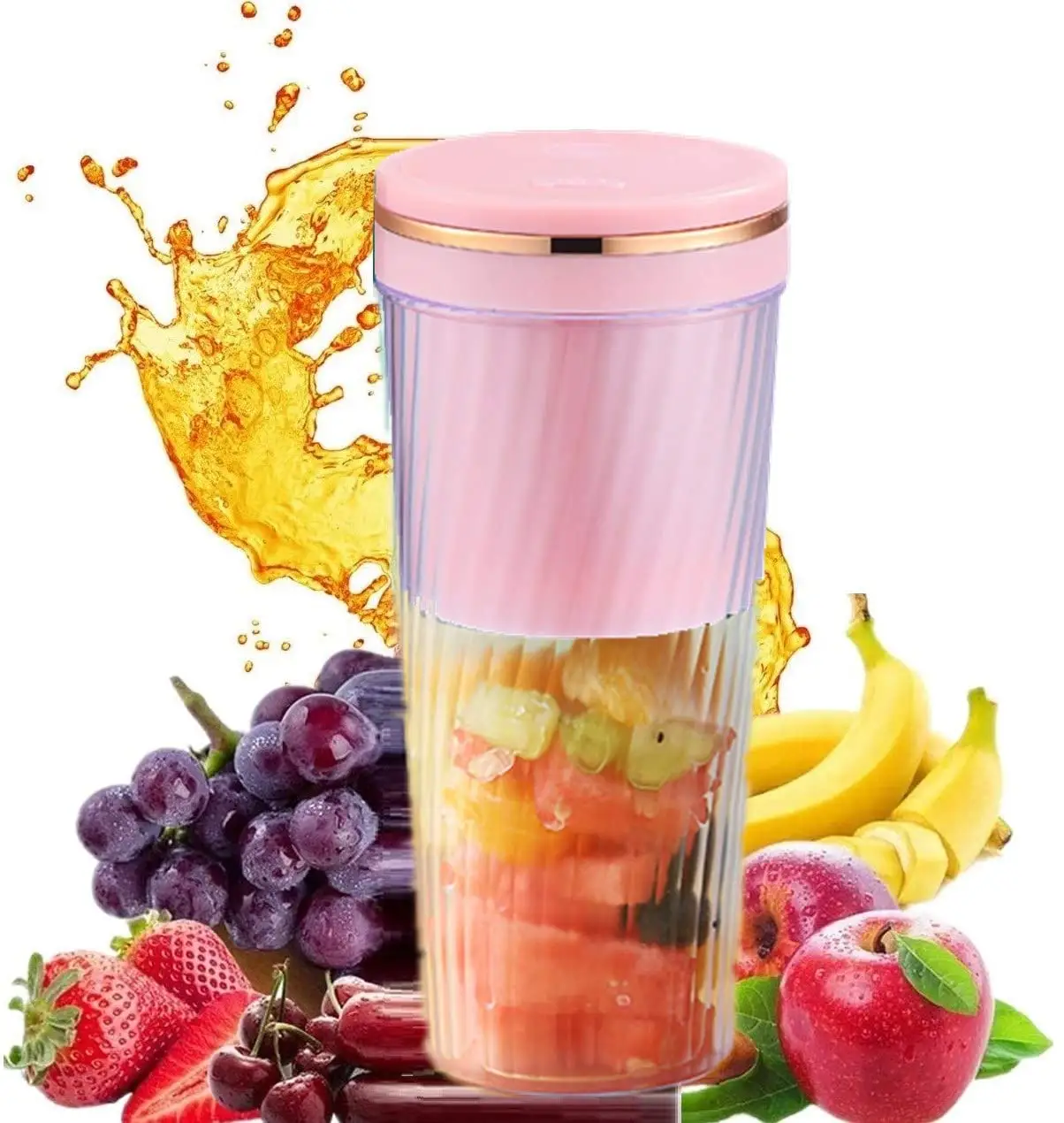 Cangkir Blender jus Mixer Smoothie portabel baterai dapat diisi ulang multifungsi