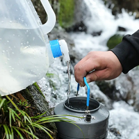 Personnalisé 20L Camping En Plein Air Pliable Conteneur D'eau Sac Portable Pliant Poche D'eau Bouteille D'eau Pliante avec Bec