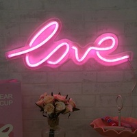 Mariage romantique nom personnalisé amour verre LED néon lettres