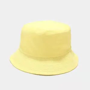 Sombrero de pescador personalizado logotipo bordado viaje al aire libre algodón pescador en blanco sombrero de pescador reversible