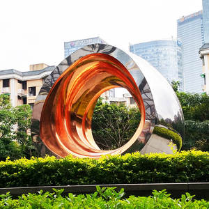 Senzhao <b>Modern</b> Custom Design Outdoor <b>Modern</b> <b>Art</b> Stainless Steel Metal <b>Sculpture</b> for Sale - Product Image 2