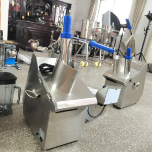 250W nhỏ rau máy cắt cho hành tím dưa chuột cà rốt khoai tây đậu bắp khác nhau Rau băm nhỏ Máy cắt - Product Image 5