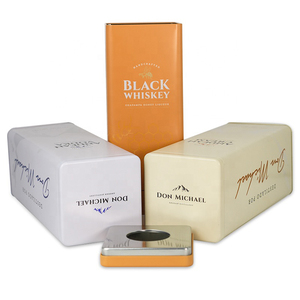 Tùy Chỉnh Rỗng Whisky Kim Loại Hộp Thiếc Hình Trụ Rượu Vang Tin Có Thể Gói Quà Tặng Rượu Vodka Rượu Vang Rượu Vang Lưu Trữ - Product Image 2