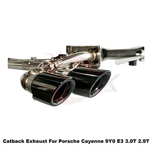 Vortex Sport Sound Stainless Muffler Assembly Featuring Vacuum Valve Fits Porsche Cayenne 9Y0 E3 3.0T 2.9T Tuning - Product Image 5