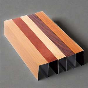 Best-seller Plafond en <span class=keywords><strong>imitation</strong></span> bois massif Centre commercial Décoration d'hôtel Plafond carré en aluminium Tube carré en aluminium grain de bois - Product Image 2