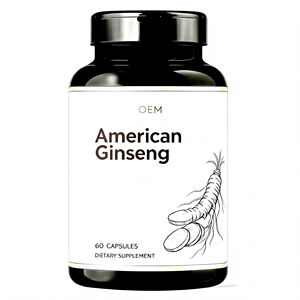Capsules de ginseng américain en gros (ODM/OEM) sous marque privée : Soutien énergétique, vitalité et santé immunitaire - Product Image 1