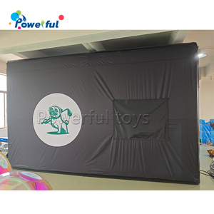 Màu Đen PVC Và Oxford Inflatable Golf Simulator Tùy Chỉnh Di Chuyển Golf Inflatable Batting Lồng - Product Image 4