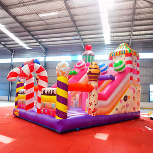 Castillo Inflable Colorido, Casa <span class=keywords><strong>de</strong></span> Brinco Inflable con Tobogán <span class=keywords><strong>de</strong></span> Agua, Combo <span class=keywords><strong>de</strong></span> Casa <span class=keywords><strong>de</strong></span> Brinco Inflable para Niños - Product Image 2