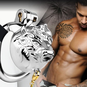 Jaula de Castidad Masculina FRRK de Acero Inoxidable con Anillo Desmontable y Campana, Juguetes Sexuales para Hombres, Cinturón de Castidad, Anillos para Pene - Product Image 2