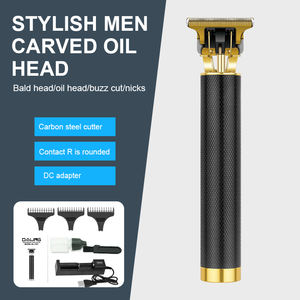 Recortadora de Pelo Eléctrica de Acero Inoxidable <span class=keywords><strong>DALING</strong></span> DL-1301, Recortadora de Barba con Cuchilla en T para Hombres, <span class=keywords><strong>Afeitadora</strong></span> de Detalles para Barbería, Recargable - Product Image 3