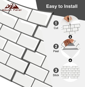 <span class=keywords><strong>Azulejos</strong></span> de Pared Decorativos Geométricos Modernos 3D Wayon, Impermeables, <span class=keywords><strong>para</strong></span> Paredes Interiores de Cocina, Fáciles de Instalar con Adhesivo - Product Image 6