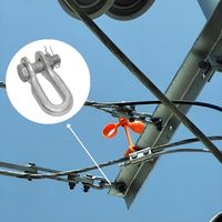 Manille en U galvanisée à chaud pour ligne aérienne, connecteur en U, quincaillerie pour ligne de transmission