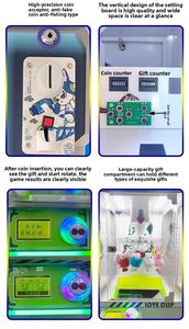 Manufacturer Direct Sale Cheap Coin-Operated <b>Mini</b> Desktop Claw Crane Game <b>Arcade</b> Vending <b>Machine</b> Iron Toys 1 Year English - Product Image 3