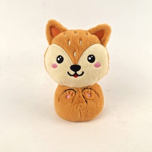 Logo personalizzato Mini 14cm coniglio Panda piccola volpe di plastica giocattolo di peluche schermo che pulisce tasca ornamenti decorativi per la casa per il compleanno - Product Image 5