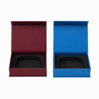 Boîtes cadeaux magnétiques en carton rigide avec logo personnalisé, papier laminé mat, emballage en carton rigide avec insert en mousse EVA