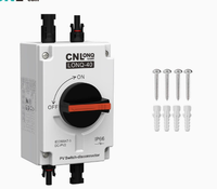 Interrupteur isolateur CC PV 1200V 32A IP66 étanche, isolateur de circuit solaire MC4 1 entrée 1 sortie pour utilisation extérieure