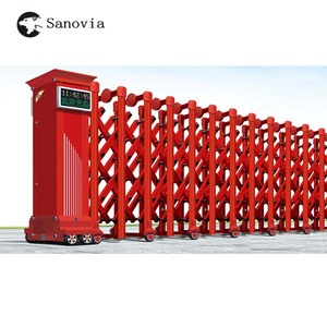 Porte coulissante escamotable d'allée de porte pliante sectionnelle électrique d'alliage d'aluminium de haute qualité - Product Image 6