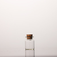 Produsen menyediakan 22mm botol kontrol gabus Berharap botol drifting kaca transparan kemasan permen botol rambut janin