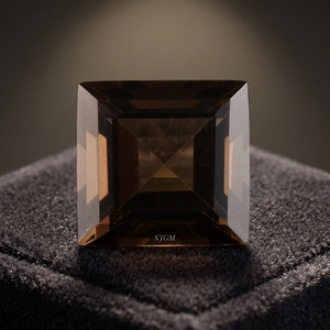 Cuarzo Ahumado Natural de Corte Cuadrado de 15 mm, Certificado por IGI, Gemas Sueltas Facetadas de Alta Calidad |   Precio de Fábrica al por Mayor para Joyería - Product Image 4