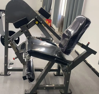 Machine à extensions de jambes à charge libre, série trois rails, avec coussin dorsal 8 positions, protège-tibias, bras de torsion, 5 niveaux de résistance, en acier inoxydable