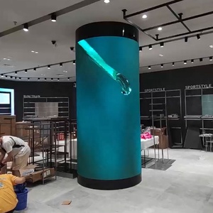 كامل اللون جولة على شكل <span class=keywords><strong>Led</strong></span> الرقمية لوحات صغيرة رخيصة لينة مرنة P4mm داخلي منحني شاشة عرض فيديو ليد لوحة الشاشة - Product Image 4