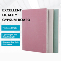 Plaque de plâtre imperméable 9MM 12.5MM 1220x2440mm Ba13 Plaque de plâtre Yeso pour mur