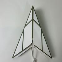 Lanterne d'étoile de conception européenne moderne faite à la main papier plié décoration de couverture de lumière de festival de noël d'intérieur