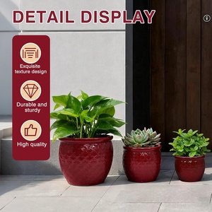 Vente flash - Pot de plante simple, tailles personnalisées, pots à fleurs modernes, plantes en pot, jardinière en céramique - Product Image 2