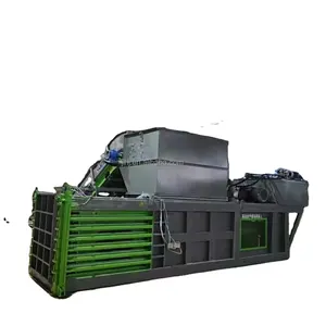Horizontal Hydraulic Baling Press Machine PET Bottle Baler Compactor For Baling Waste Paper Cardboard Straw Hay Aluminium Cans