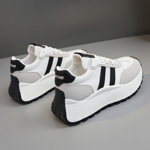 Zapatos Deportivos de Plataforma Antideslizantes para Mujer, Tendencia de Moda Otoño-Primavera, Hechos en China, Cierre con Cordones, Malla Transpirable para Verano - Product Image 4