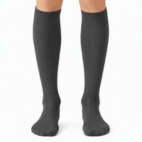 Chaussettes de football haute performance, chaussettes athlétiques côtelées au-dessus du genou, chaussettes d'entraînement respirantes pour les sports d'équipe, design uni