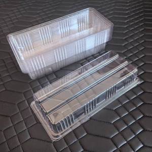Emballage blister transparent pour gâteau roulé en PET, boîte blister transparente en plastique pour gâteau roulé, boîte d'emballage alimentaire blister en PET - Product Image 1