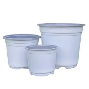 Plastic Flower Pot Garden Gallon Pots Double Color Flower Pots