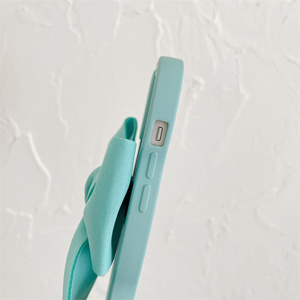 Adorabile <span class=keywords><strong>Cover</strong></span> Protettiva 3D con Fiocco per <span class=keywords><strong>iPhone</strong></span> 16 15 14 <span class=keywords><strong>Pro</strong></span> <span class=keywords><strong>Max</strong></span> con Anello Braccialetto Antiurto in Silicone Custodie Carine per Telefono - Product Image 4