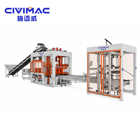 Machine à fabriquer des briques grande capacité QT12-15, machine automatique à blocs de béton à pression hydraulique, creux, pleins, emboîtables