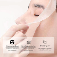 Masque facial en coton apaisant et éclaircissant à la vitamine C, 25 ml, à base de hamamélis, de rétinol et de centella, anti-rides et raffermissant