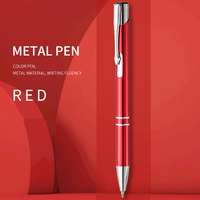 Stylo bille en métal aluminium pas cher pour cadeau promotionnel, vente chaude, publicité personnalisée, logo gravé, impression de marque