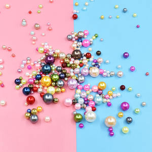 Perles en plastique colorées sans trou, de tailles variées, en ABS, pour la décoration des ongles et la création de bijoux DIY. - Product Image 3
