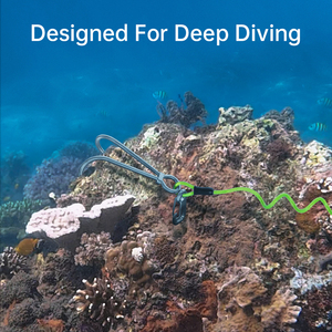 Gancho de buceo de doble cabezal con cuerda de aluminio y espiral para buceo a la deriva y uso en exteriores - Product Image 6